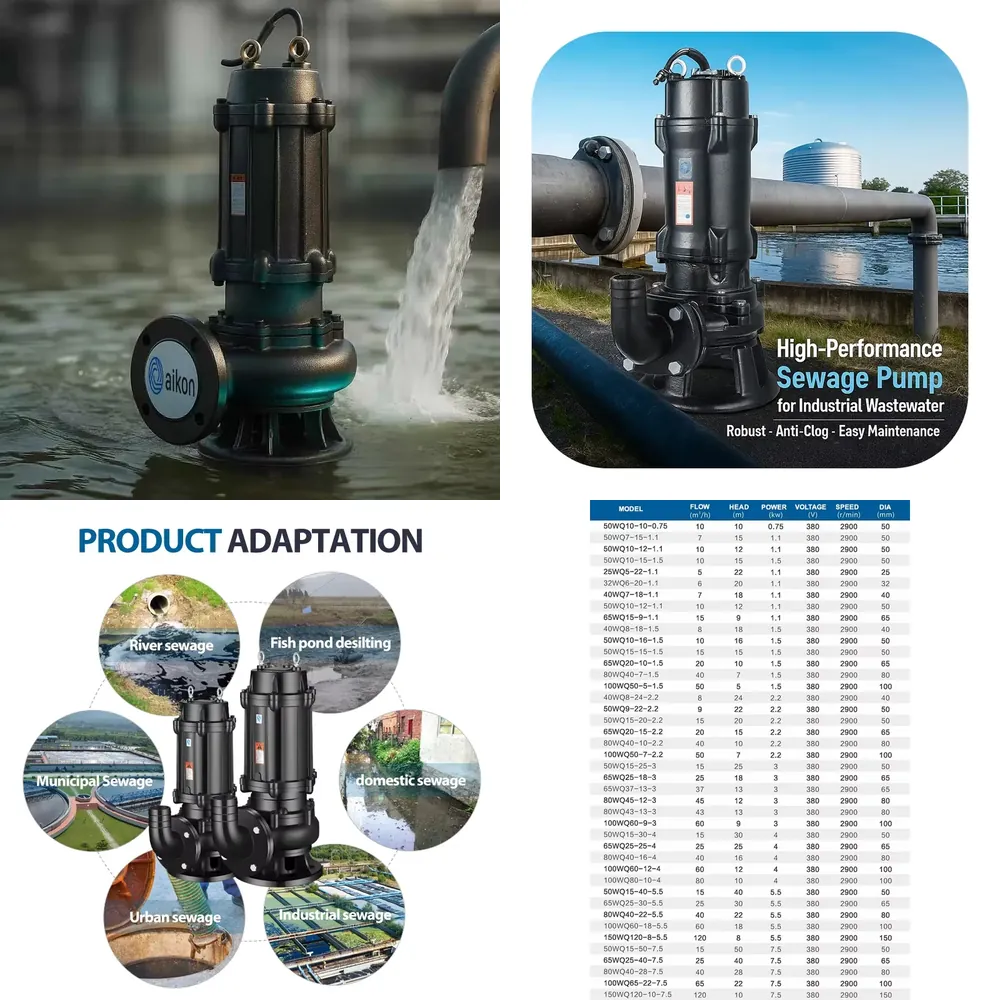 Submersible Pump Sewage - مضخة صرف صحي غاطسة 5 0.75