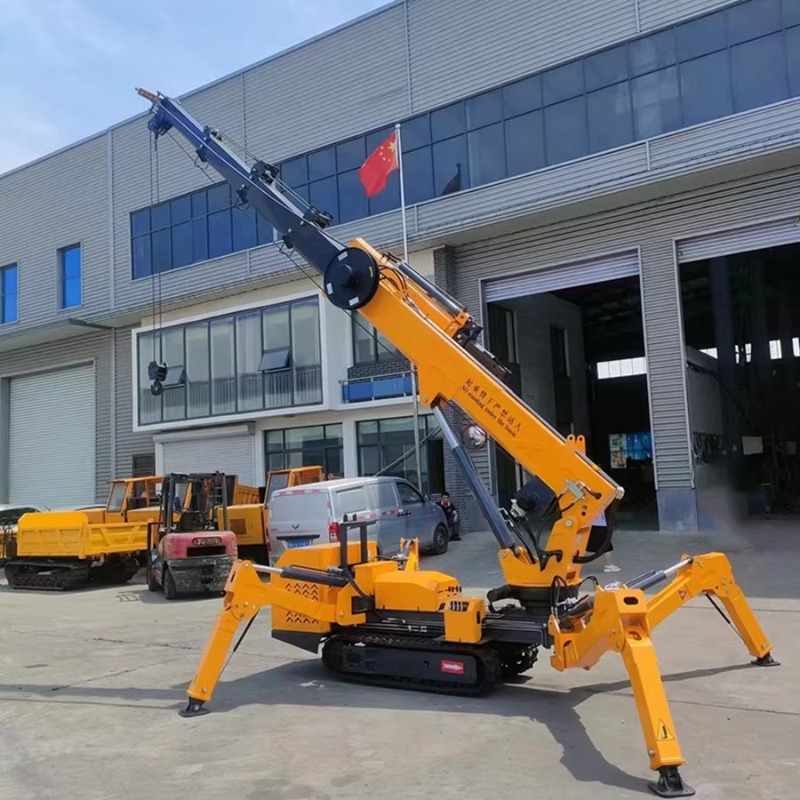 رافعة عنكبوتية صغيرة مدمجة بسع - مراجعة Compact Crawler Boom Lift وسعره