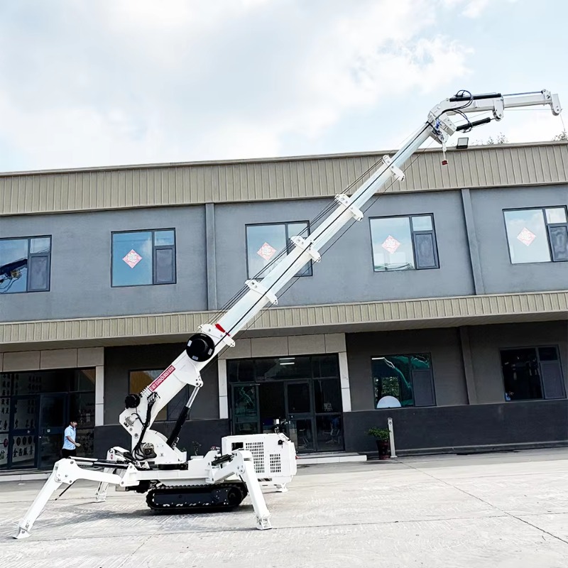 رافعة عنكبوتية صغيرة مدمجة بسع - مراجعة Compact Crawler Boom Lift وسعره