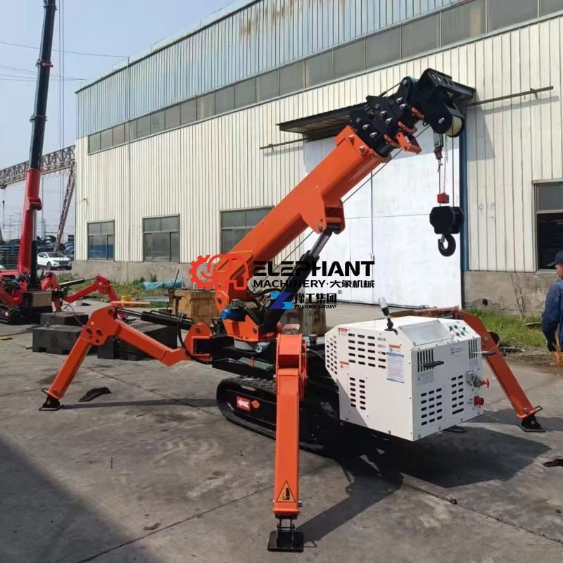 رافعة عنكبوتية هيدروليكية صغير - مراجعة Compact Crawler Boom Lift وسعره