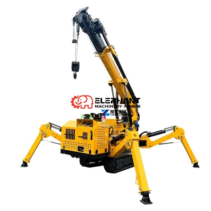 رافعة عنكبوتية صغيرة معتمدة من - مراجعة Compact Crawler Boom Lift وسعره
