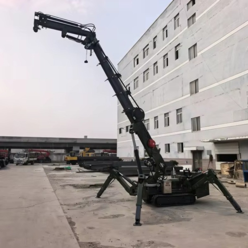 رافعة عنكبوتية بتحكم عن بعد بح - مراجعة Compact Crawler Boom Lift وسعره