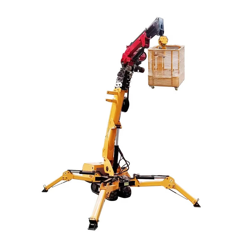 رافعة عنكبوتية زاحفة مدمجة هيد - مراجعة Compact Crawler Boom Lift وسعره